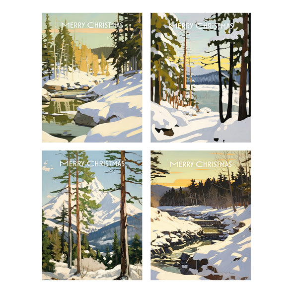 Winter Landscapes Christmas Cards Box Set