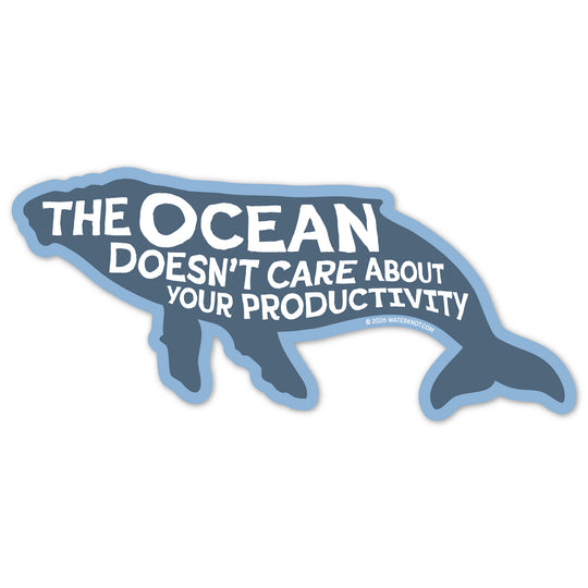 Ocean Productivity - Weatherproof Sticker for Beach Lovers