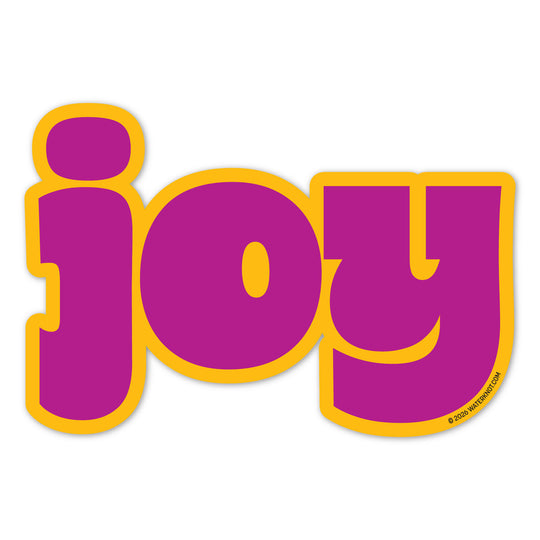 Joy - Weatherproof Sticker for Optimists