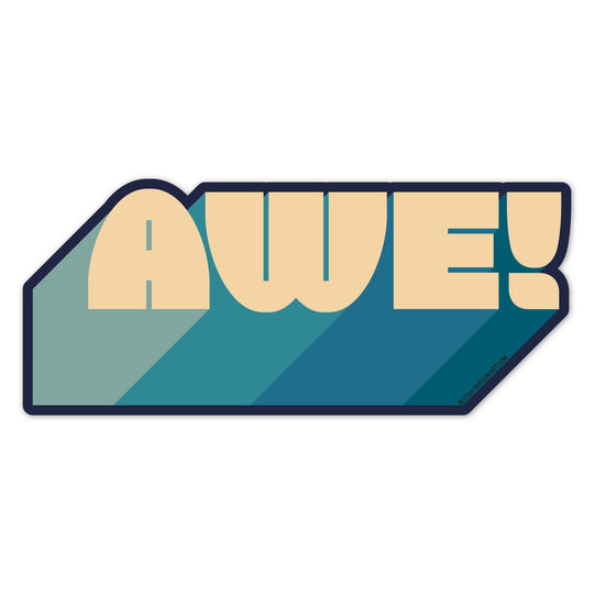 Awe - Weatherproof Sticker for Optimists