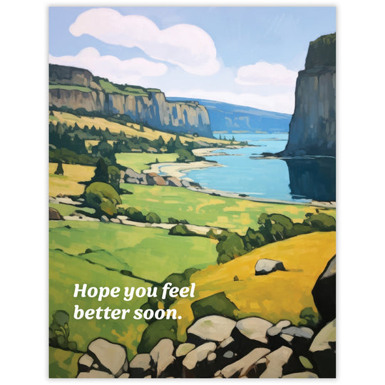 Feel Better River Get Well Card