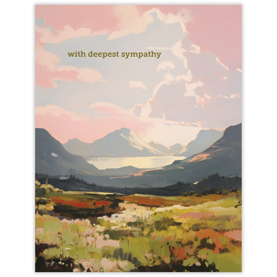 Sunset Sympathy Card