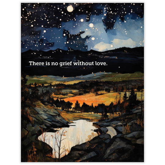 Dark and Light Sympathy Card