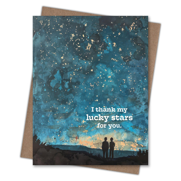 Lucky Stars - Recycled Love Card for Stargazers