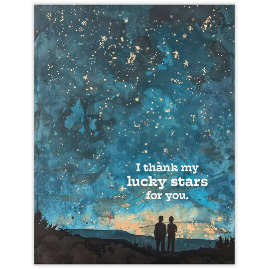 Lucky Stars - Recycled Love Card for Stargazers
