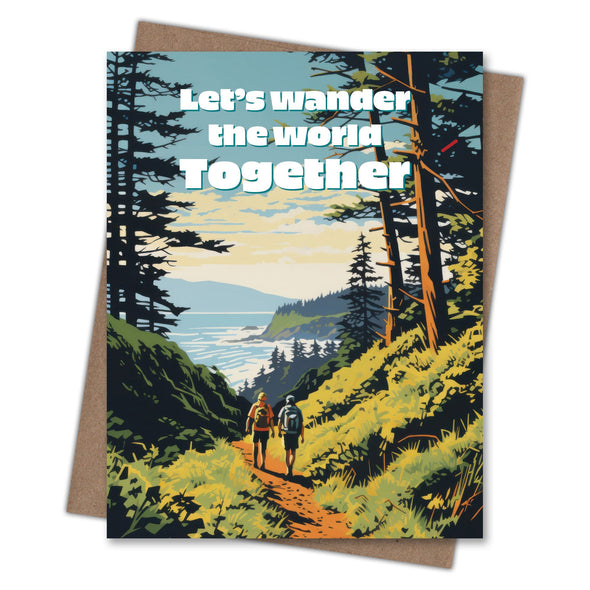 Wander the World - Recycled Love Card for Hikers