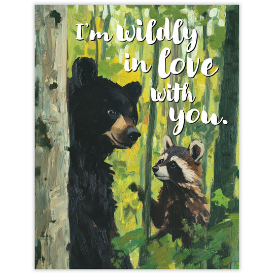 Wildly in Love - Recycled Love Card for Nature Lovers