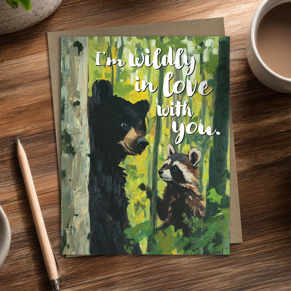 Wildly in Love - Recycled Love Card for Nature Lovers