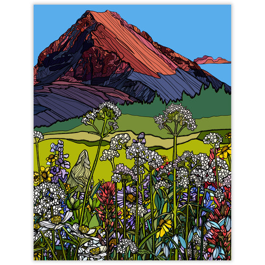 Wedge Wildflower Blank Notecard