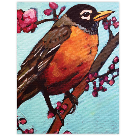 American Robin Blank Notecard