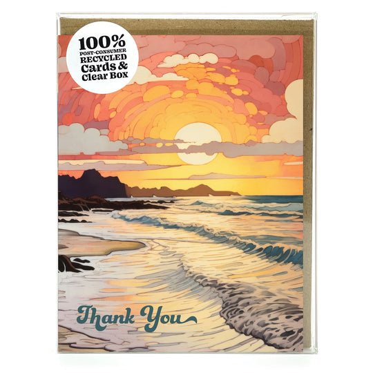 Scenic Sunrise - Box Set Recycled Thank You Cards