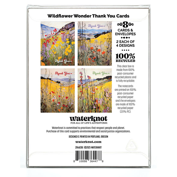 Wildflower Wonder - Box Set Recycled Thank You Cards
