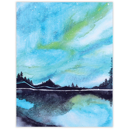 Northern Lights Blank Notecard