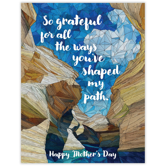 Shaped My Path - Recycled Mother's Day Card for Nature Loving Moms