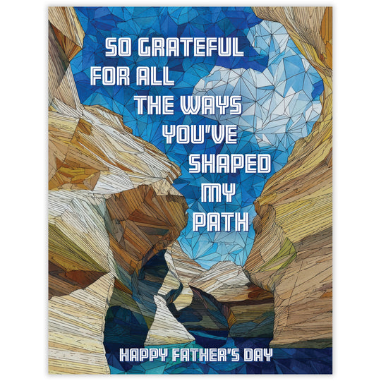 Shaped My Path - Recycled Father's Day Card for Nature Loving Dads