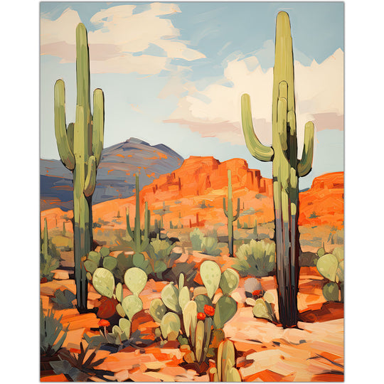 Saguaro Cactus Art Print