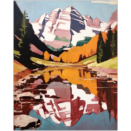 Maroon Bells Art Print