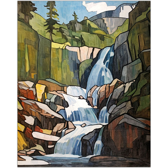 Alberta Falls Art Print