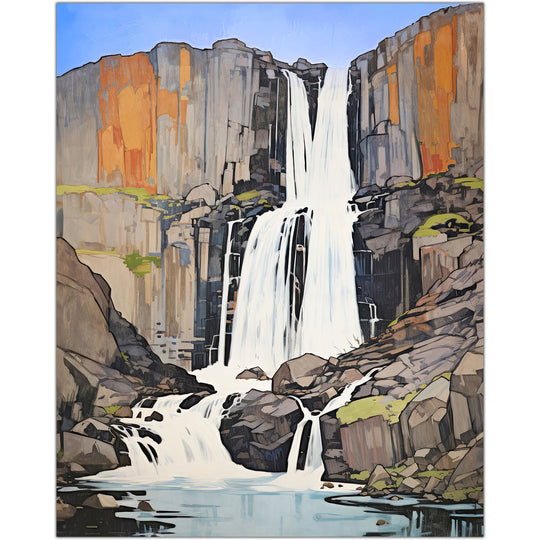 Rocky Falls Art Print