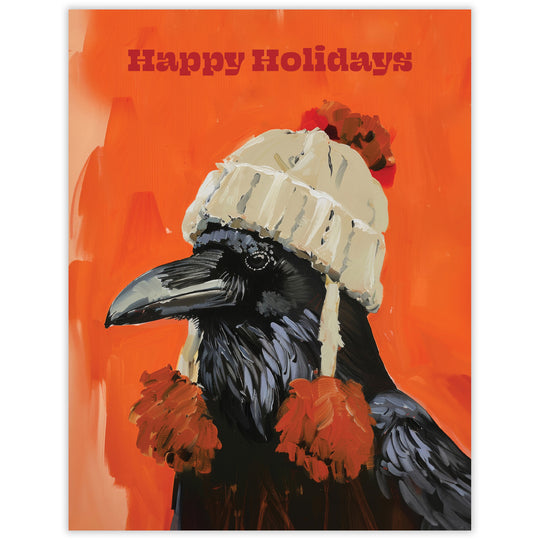 Raven Happy Holidays Card