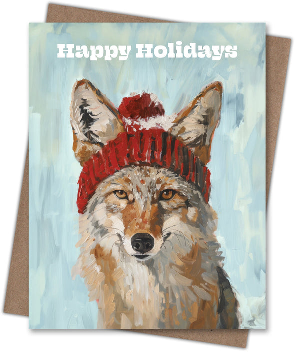 Coyote Happy Holidays Card