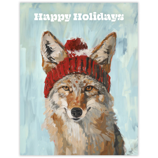 Coyote Happy Holidays Card