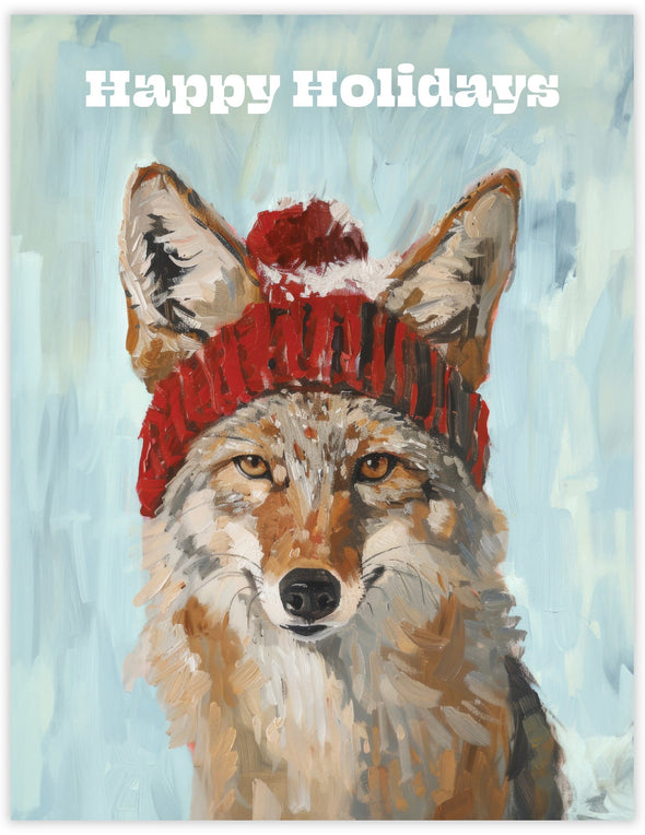 Coyote Happy Holidays Card