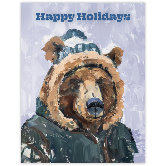 Bear Happy Holidays Card