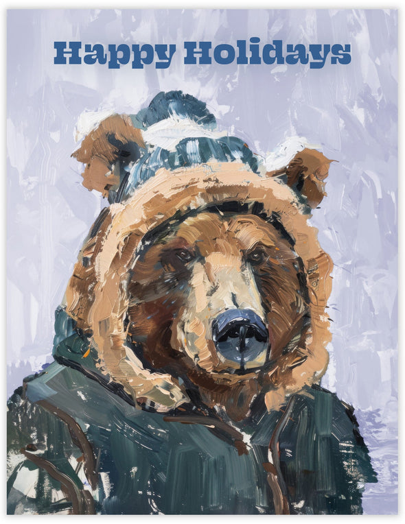 Bear Happy Holidays Card