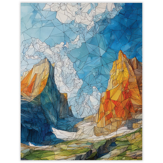 Sierra Mountain - Recycled Blank Notecard for Outdoor Enthusiasts