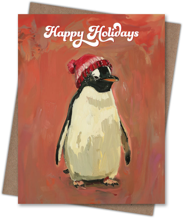 Penguin Happy Holidays Card