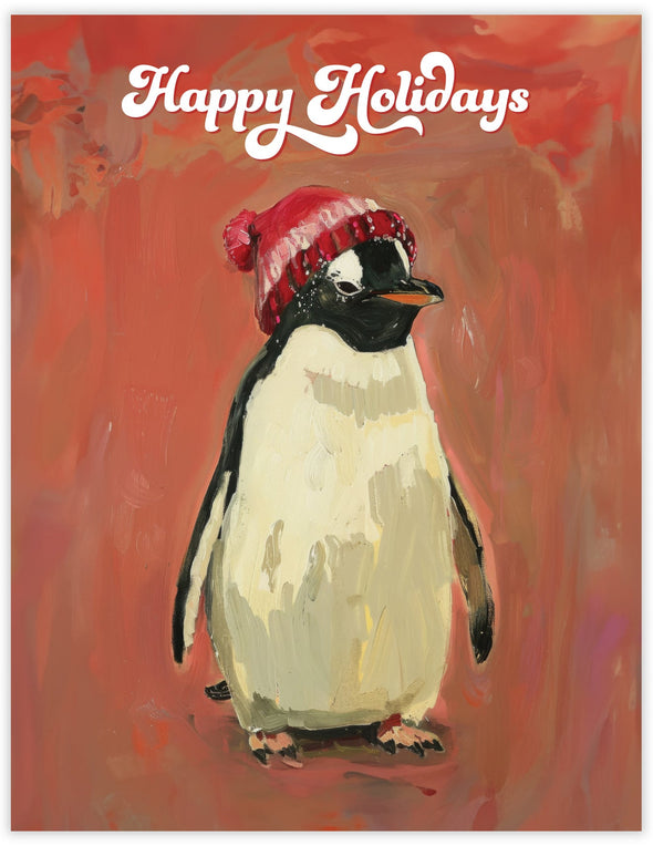 Penguin Happy Holidays Card