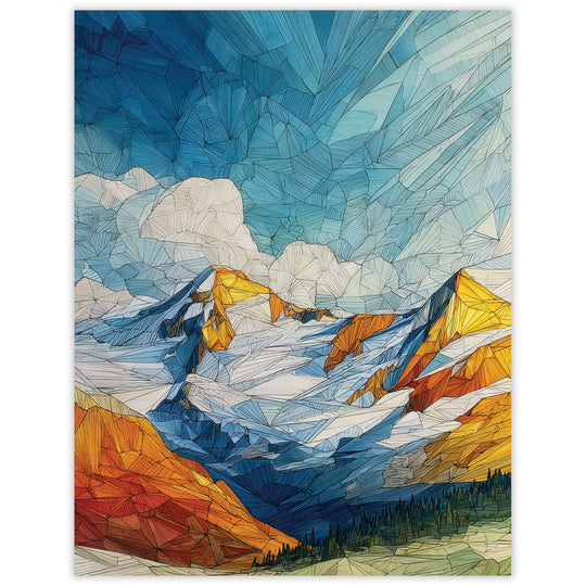 Saddle Mountain - Recycled Blank Notecard for Outdoor Enthusiasts