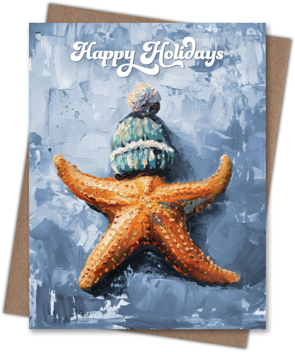 Starfish Happy Holidays Card