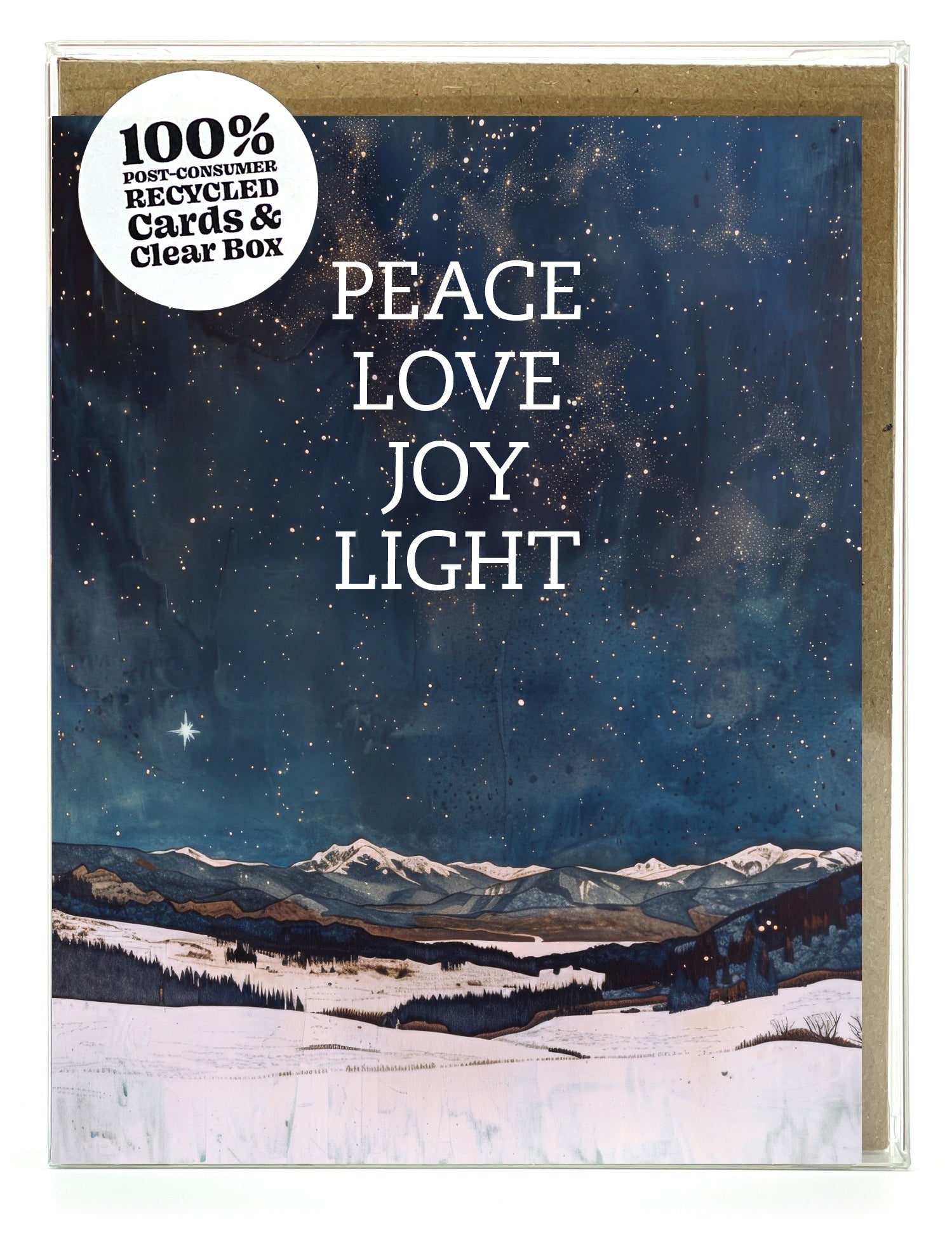 Love Peace Joy Currency Enclosure