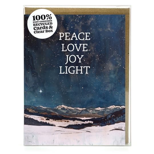 Mountain Starlight Happy Holiday Box Set Notecards