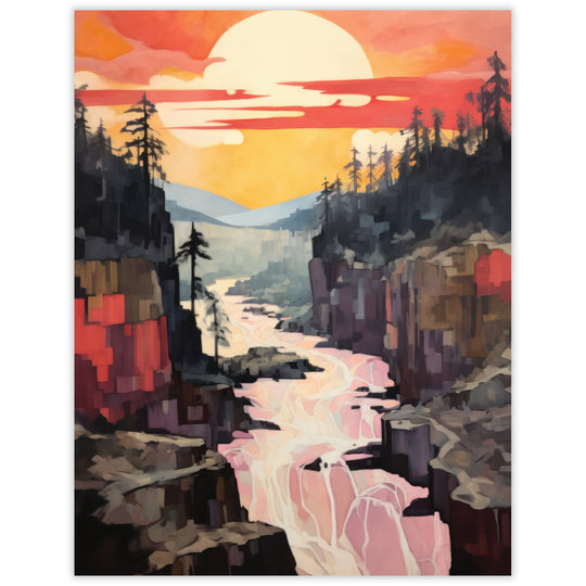 Sunrise Canyon Blank Notecard