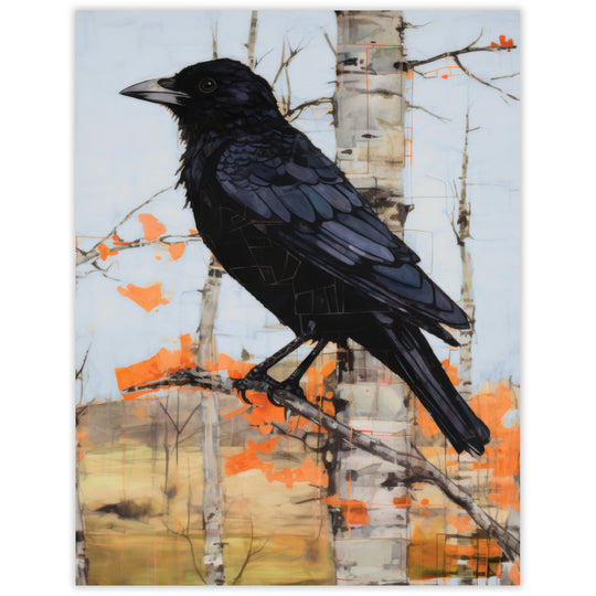 Raven Blank Notecard