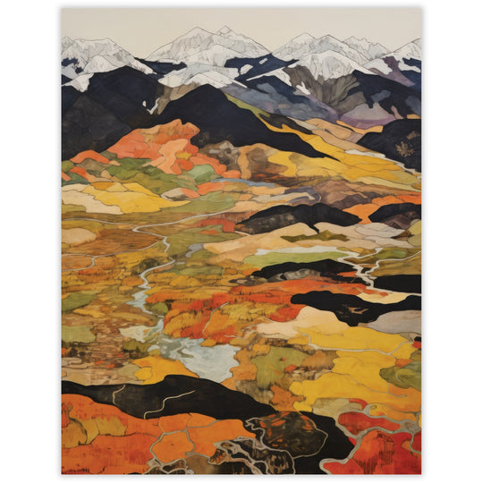 Black Mountain Blank Notecard