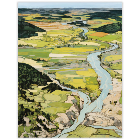 Blue River Blank Notecard