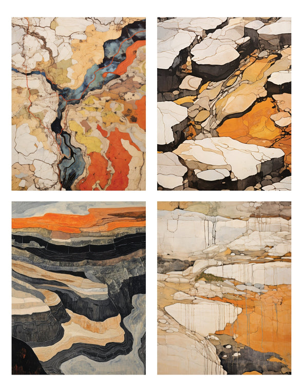 Abstract Geology Box Set Notecards