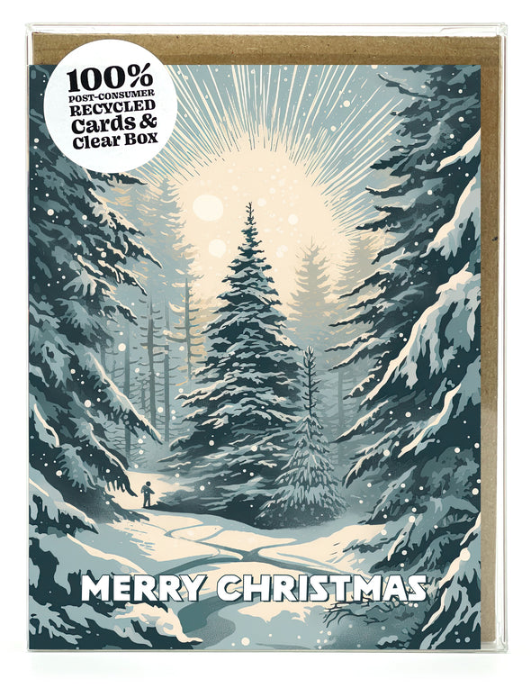 Forest Light Christmas Cards Box Set