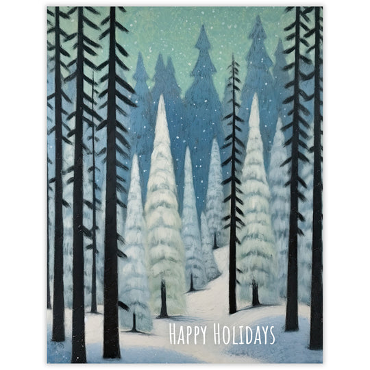 Magic Forest Holiday Card