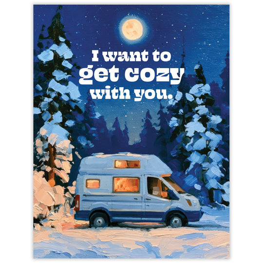 Cozy With You - Recycled Love Card for Campers