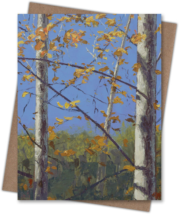 Autumn Trees Blank Notecard