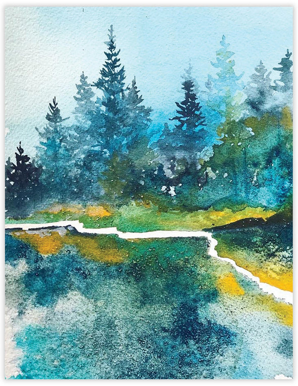 Lakeshore Forest Blank Notecard