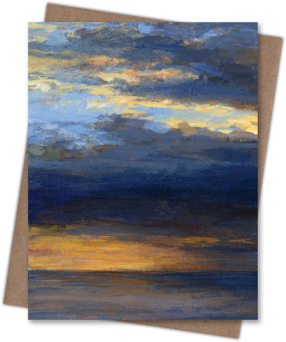 Pacific Sunset Cloudscape Blank Notecard