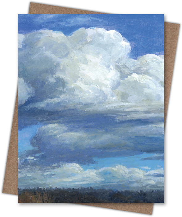 Over the River Cloudscape Blank Notecard