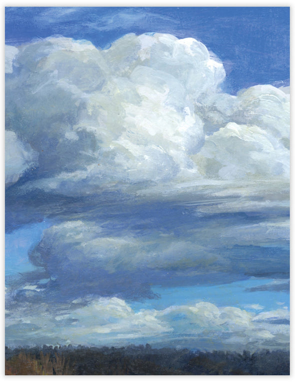 Over the River Cloudscape Blank Notecard
