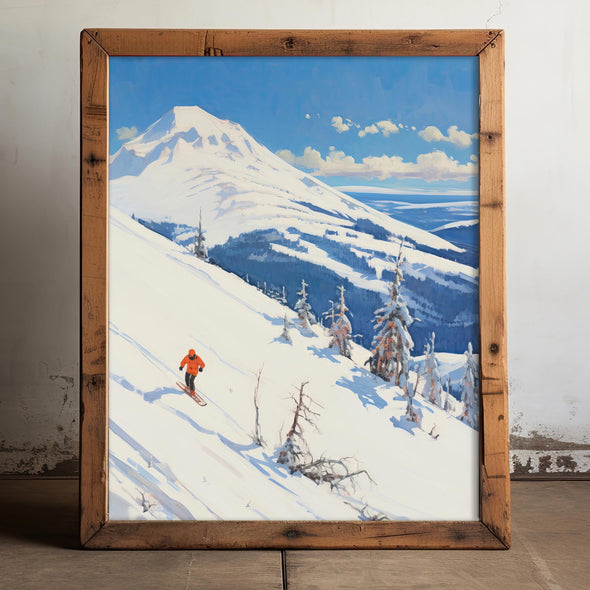 Southside Snowboard Art Print
